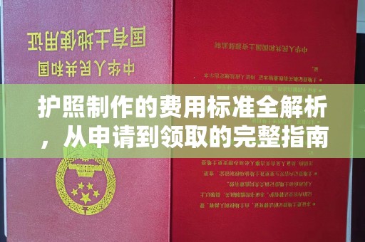 惠州护照制作的费用标准全解析，从申请到领取的完整指南